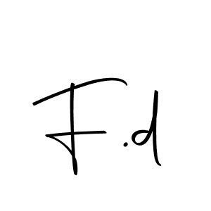 You should practise on your own different ways (Autography-DOLnW) to write your name (F.d) in signature. don't let someone else do it for you. F.d signature style 10 images and pictures png