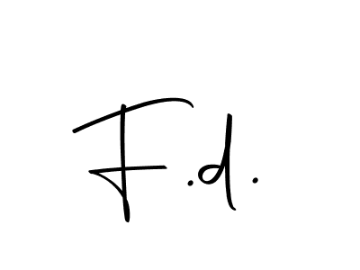 Use a signature maker to create a handwritten signature online. With this signature software, you can design (Autography-DOLnW) your own signature for name F.d.. F.d. signature style 10 images and pictures png