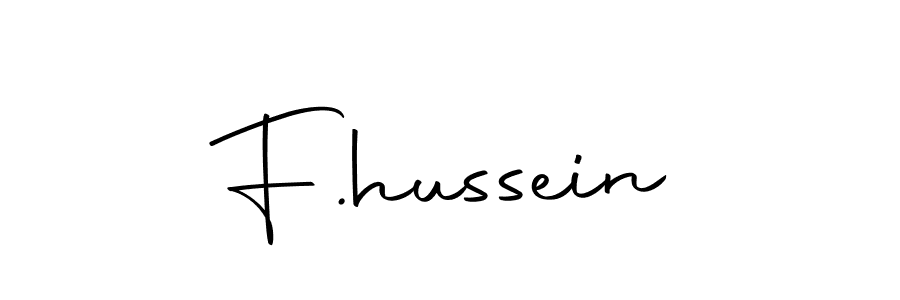 The best way (Autography-DOLnW) to make a short signature is to pick only two or three words in your name. The name F.hussein include a total of six letters. For converting this name. F.hussein signature style 10 images and pictures png