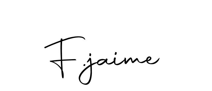 Create a beautiful signature design for name F.jaime. With this signature (Autography-DOLnW) fonts, you can make a handwritten signature for free. F.jaime signature style 10 images and pictures png