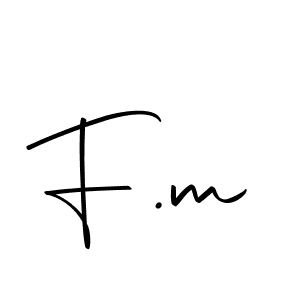 Make a beautiful signature design for name F.m. With this signature (Autography-DOLnW) style, you can create a handwritten signature for free. F.m signature style 10 images and pictures png