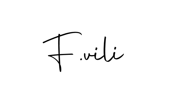 F.vili stylish signature style. Best Handwritten Sign (Autography-DOLnW) for my name. Handwritten Signature Collection Ideas for my name F.vili. F.vili signature style 10 images and pictures png