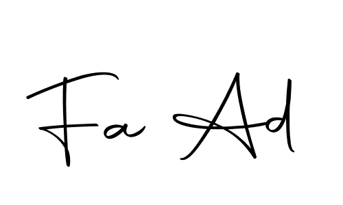 Similarly Autography-DOLnW is the best handwritten signature design. Signature creator online .You can use it as an online autograph creator for name Fa Ad. Fa Ad signature style 10 images and pictures png