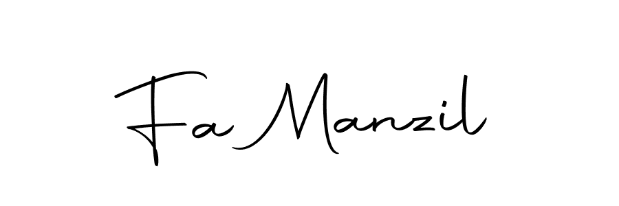 Create a beautiful signature design for name Fa Manzil. With this signature (Autography-DOLnW) fonts, you can make a handwritten signature for free. Fa Manzil signature style 10 images and pictures png