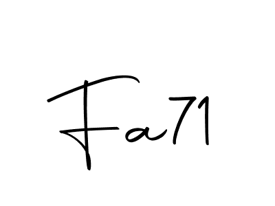 Design your own signature with our free online signature maker. With this signature software, you can create a handwritten (Autography-DOLnW) signature for name Fa71. Fa71 signature style 10 images and pictures png