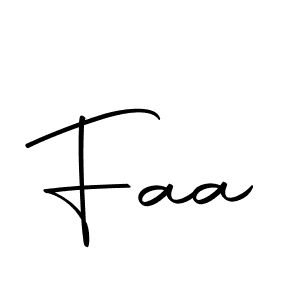 Design your own signature with our free online signature maker. With this signature software, you can create a handwritten (Autography-DOLnW) signature for name Faa. Faa signature style 10 images and pictures png