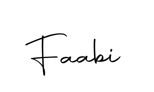 Create a beautiful signature design for name Faabi. With this signature (Autography-DOLnW) fonts, you can make a handwritten signature for free. Faabi signature style 10 images and pictures png