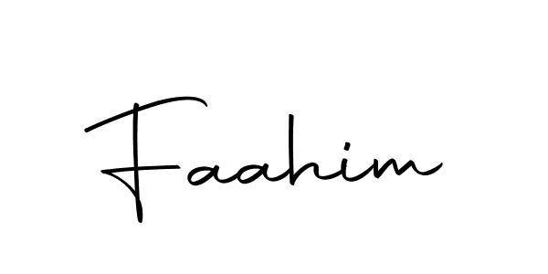Design your own signature with our free online signature maker. With this signature software, you can create a handwritten (Autography-DOLnW) signature for name Faahim. Faahim signature style 10 images and pictures png