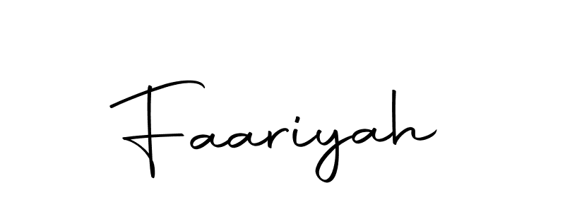 if you are searching for the best signature style for your name Faariyah. so please give up your signature search. here we have designed multiple signature styles  using Autography-DOLnW. Faariyah signature style 10 images and pictures png