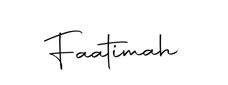 Create a beautiful signature design for name Faatimah. With this signature (Autography-DOLnW) fonts, you can make a handwritten signature for free. Faatimah signature style 10 images and pictures png