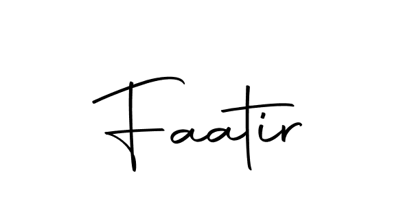 Use a signature maker to create a handwritten signature online. With this signature software, you can design (Autography-DOLnW) your own signature for name Faatir. Faatir signature style 10 images and pictures png