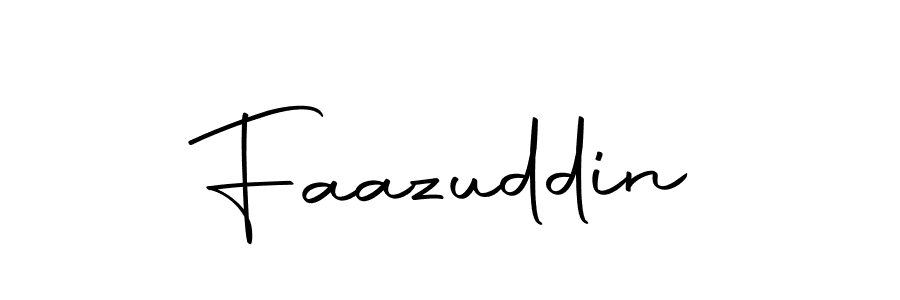 Make a beautiful signature design for name Faazuddin. With this signature (Autography-DOLnW) style, you can create a handwritten signature for free. Faazuddin signature style 10 images and pictures png