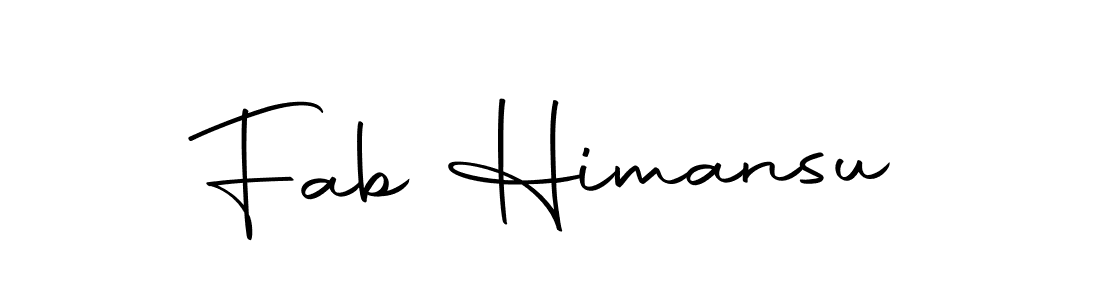 Fab Himansu stylish signature style. Best Handwritten Sign (Autography-DOLnW) for my name. Handwritten Signature Collection Ideas for my name Fab Himansu. Fab Himansu signature style 10 images and pictures png