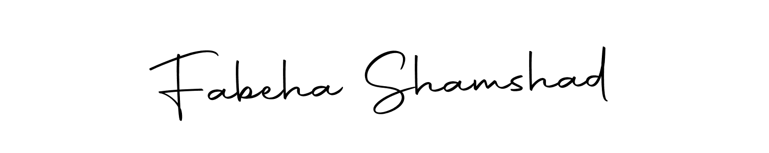 Also we have Fabeha Shamshad name is the best signature style. Create professional handwritten signature collection using Autography-DOLnW autograph style. Fabeha Shamshad signature style 10 images and pictures png