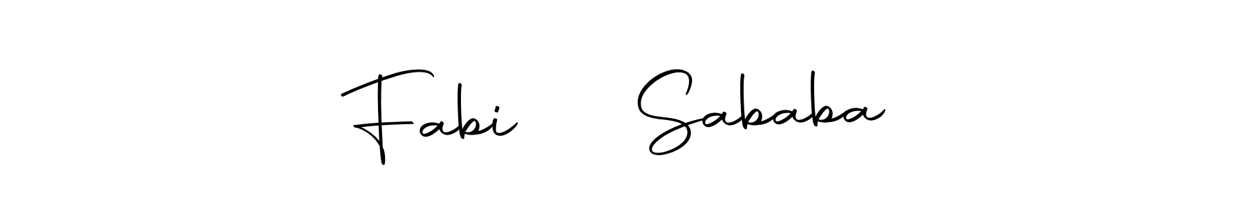 Use a signature maker to create a handwritten signature online. With this signature software, you can design (Autography-DOLnW) your own signature for name Fabi ❤️ Sababa. Fabi ❤️ Sababa signature style 10 images and pictures png