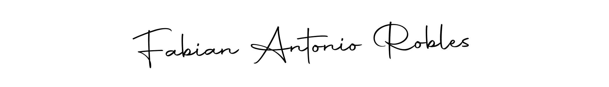 Create a beautiful signature design for name Fabian Antonio Robles. With this signature (Autography-DOLnW) fonts, you can make a handwritten signature for free. Fabian Antonio Robles signature style 10 images and pictures png