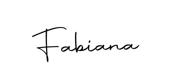 Use a signature maker to create a handwritten signature online. With this signature software, you can design (Autography-DOLnW) your own signature for name Fabiana. Fabiana signature style 10 images and pictures png