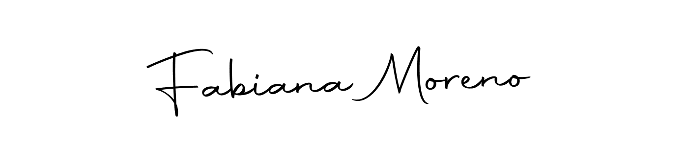 You should practise on your own different ways (Autography-DOLnW) to write your name (Fabiana Moreno) in signature. don't let someone else do it for you. Fabiana Moreno signature style 10 images and pictures png