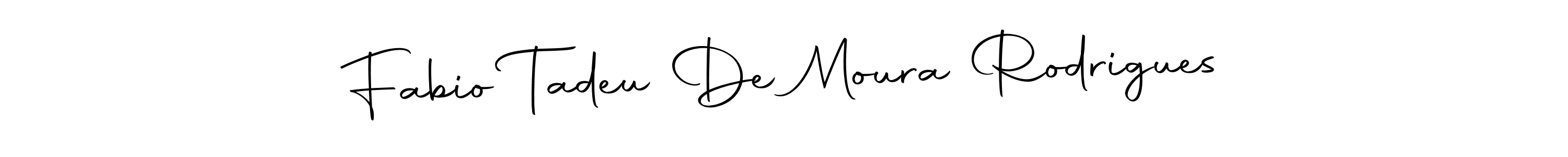 Design your own signature with our free online signature maker. With this signature software, you can create a handwritten (Autography-DOLnW) signature for name Fabio Tadeu De Moura Rodrigues. Fabio Tadeu De Moura Rodrigues signature style 10 images and pictures png