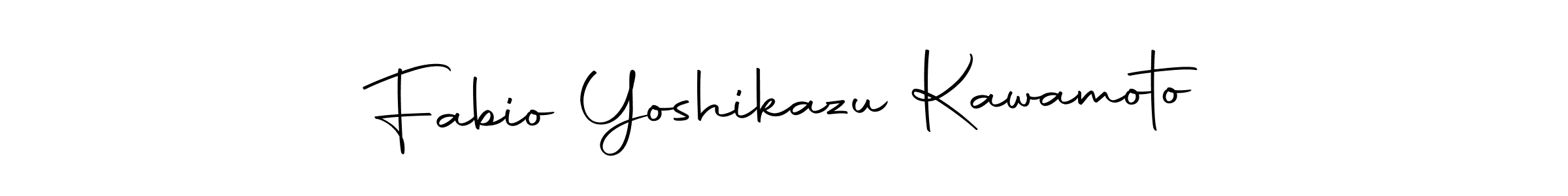 How to make Fabio Yoshikazu Kawamoto name signature. Use Autography-DOLnW style for creating short signs online. This is the latest handwritten sign. Fabio Yoshikazu Kawamoto signature style 10 images and pictures png