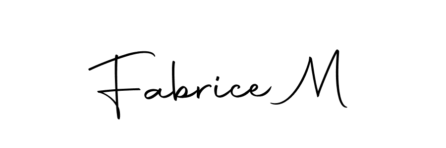 Make a beautiful signature design for name Fabrice M. Use this online signature maker to create a handwritten signature for free. Fabrice M signature style 10 images and pictures png