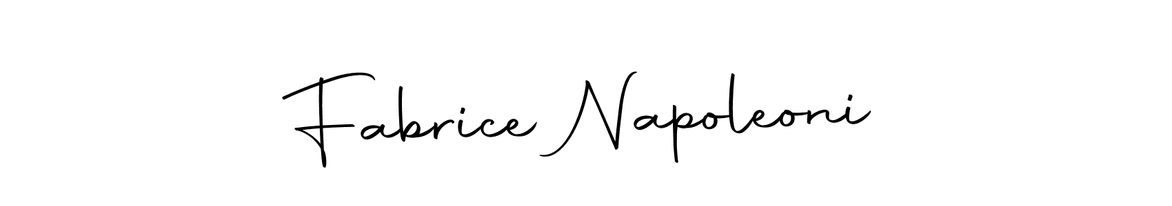 Design your own signature with our free online signature maker. With this signature software, you can create a handwritten (Autography-DOLnW) signature for name Fabrice Napoleoni. Fabrice Napoleoni signature style 10 images and pictures png