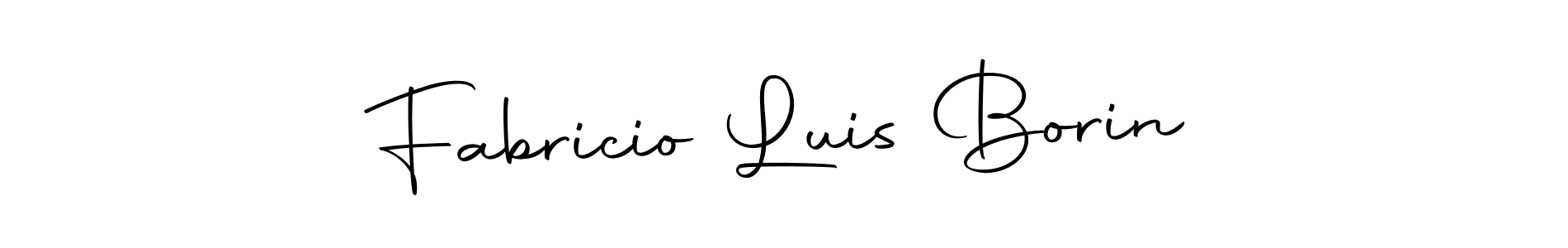 How to make Fabricio Luis Borin signature? Autography-DOLnW is a professional autograph style. Create handwritten signature for Fabricio Luis Borin name. Fabricio Luis Borin signature style 10 images and pictures png
