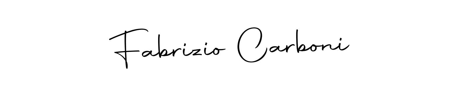 How to make Fabrizio Carboni name signature. Use Autography-DOLnW style for creating short signs online. This is the latest handwritten sign. Fabrizio Carboni signature style 10 images and pictures png