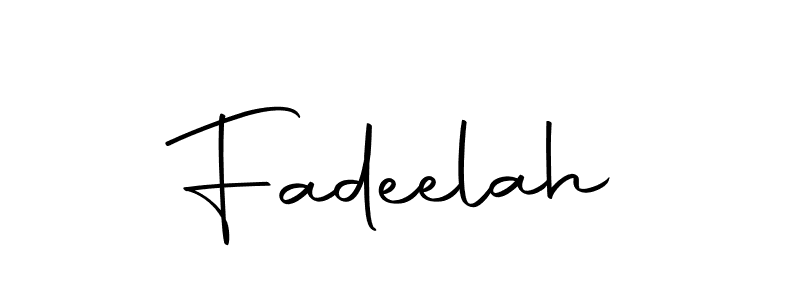 Fadeelah stylish signature style. Best Handwritten Sign (Autography-DOLnW) for my name. Handwritten Signature Collection Ideas for my name Fadeelah. Fadeelah signature style 10 images and pictures png