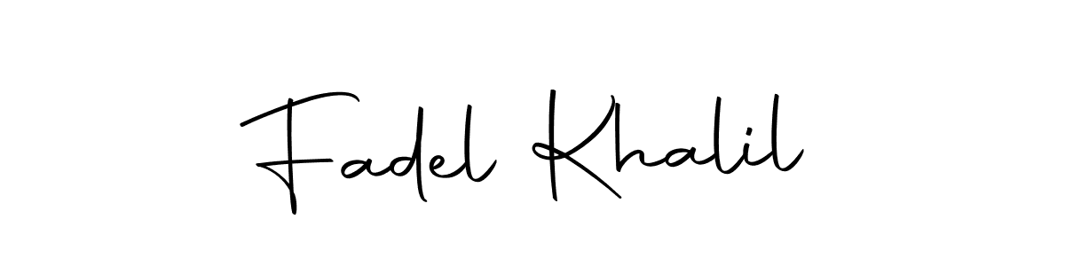 Design your own signature with our free online signature maker. With this signature software, you can create a handwritten (Autography-DOLnW) signature for name Fadel Khalil. Fadel Khalil signature style 10 images and pictures png