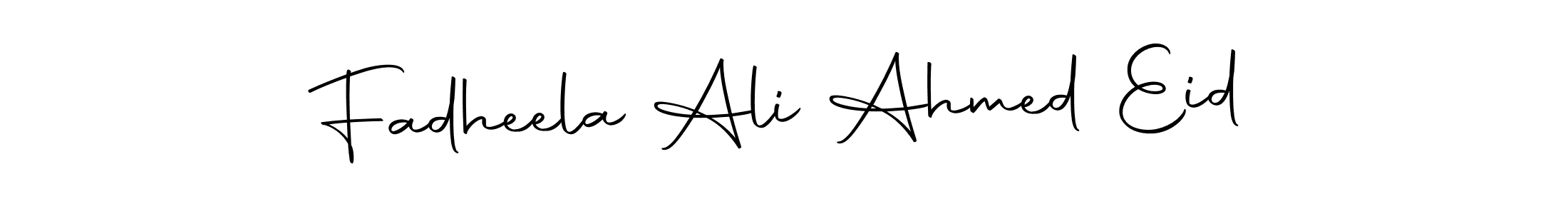 Make a short Fadheela Ali Ahmed Eid signature style. Manage your documents anywhere anytime using Autography-DOLnW. Create and add eSignatures, submit forms, share and send files easily. Fadheela Ali Ahmed Eid signature style 10 images and pictures png
