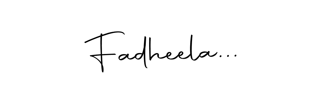 Design your own signature with our free online signature maker. With this signature software, you can create a handwritten (Autography-DOLnW) signature for name Fadheela.... Fadheela... signature style 10 images and pictures png