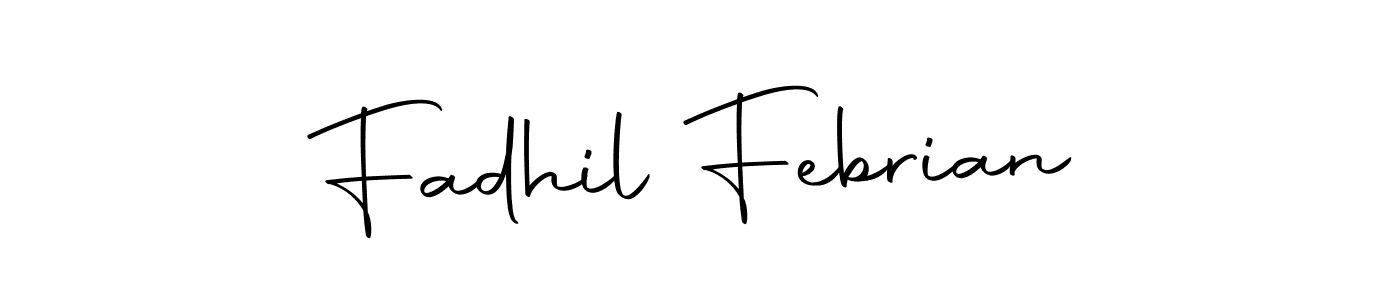 The best way (Autography-DOLnW) to make a short signature is to pick only two or three words in your name. The name Fadhil Febrian include a total of six letters. For converting this name. Fadhil Febrian signature style 10 images and pictures png