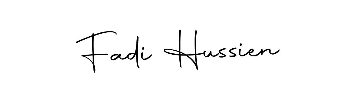 Make a beautiful signature design for name Fadi Hussien. Use this online signature maker to create a handwritten signature for free. Fadi Hussien signature style 10 images and pictures png