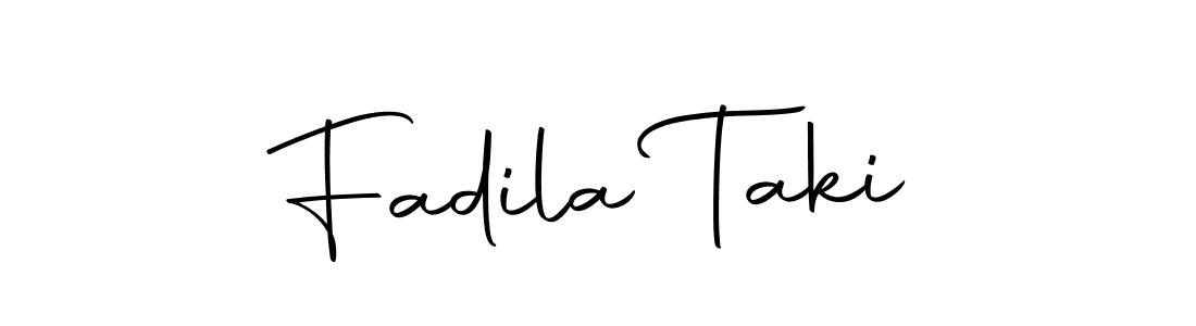 Make a beautiful signature design for name Fadila Taki. With this signature (Autography-DOLnW) style, you can create a handwritten signature for free. Fadila Taki signature style 10 images and pictures png