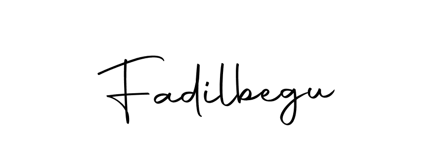 Create a beautiful signature design for name Fadilbegu. With this signature (Autography-DOLnW) fonts, you can make a handwritten signature for free. Fadilbegu signature style 10 images and pictures png