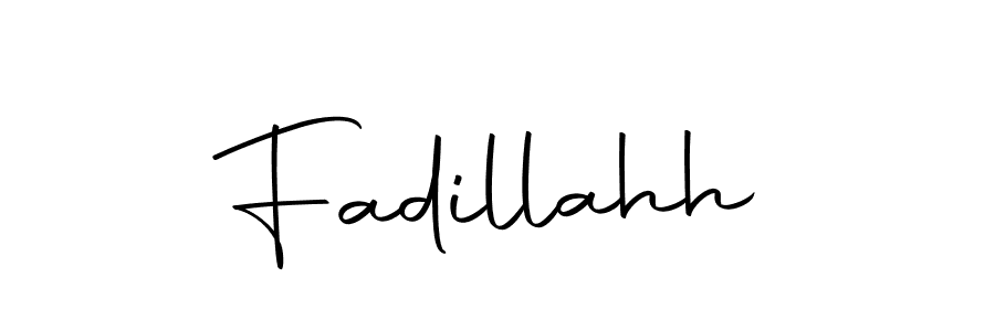 Use a signature maker to create a handwritten signature online. With this signature software, you can design (Autography-DOLnW) your own signature for name Fadillahh. Fadillahh signature style 10 images and pictures png