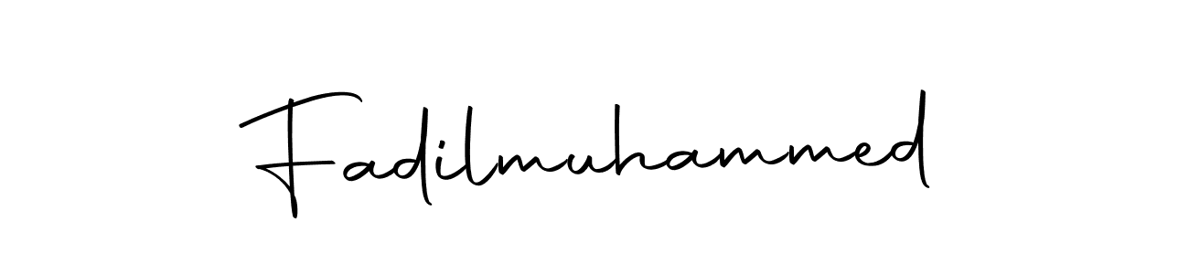 Design your own signature with our free online signature maker. With this signature software, you can create a handwritten (Autography-DOLnW) signature for name Fadilmuhammed. Fadilmuhammed signature style 10 images and pictures png