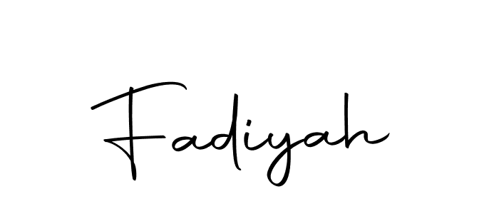 Make a beautiful signature design for name Fadiyah. Use this online signature maker to create a handwritten signature for free. Fadiyah signature style 10 images and pictures png