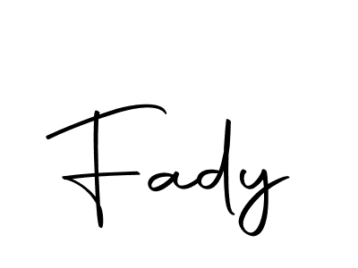 Use a signature maker to create a handwritten signature online. With this signature software, you can design (Autography-DOLnW) your own signature for name Fady. Fady signature style 10 images and pictures png