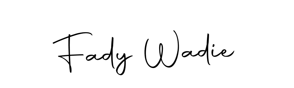 You should practise on your own different ways (Autography-DOLnW) to write your name (Fady Wadie) in signature. don't let someone else do it for you. Fady Wadie signature style 10 images and pictures png