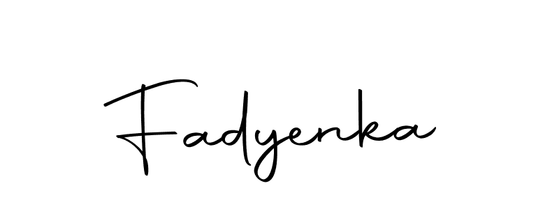 The best way (Autography-DOLnW) to make a short signature is to pick only two or three words in your name. The name Fadyenka include a total of six letters. For converting this name. Fadyenka signature style 10 images and pictures png