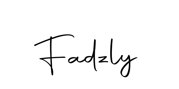 Create a beautiful signature design for name Fadzly. With this signature (Autography-DOLnW) fonts, you can make a handwritten signature for free. Fadzly signature style 10 images and pictures png