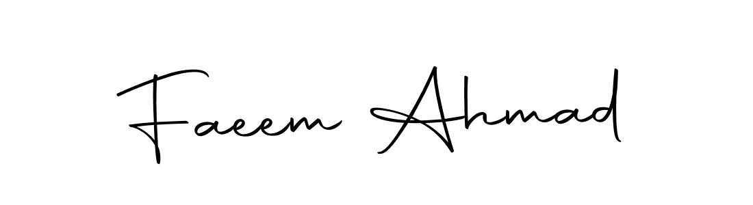 Also we have Faeem Ahmad name is the best signature style. Create professional handwritten signature collection using Autography-DOLnW autograph style. Faeem Ahmad signature style 10 images and pictures png