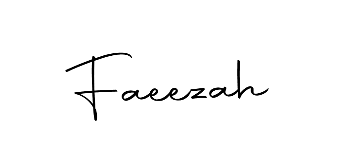 Use a signature maker to create a handwritten signature online. With this signature software, you can design (Autography-DOLnW) your own signature for name Faeezah. Faeezah signature style 10 images and pictures png