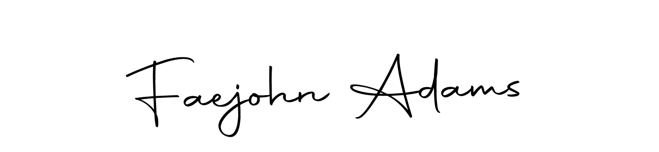 Create a beautiful signature design for name Faejohn Adams. With this signature (Autography-DOLnW) fonts, you can make a handwritten signature for free. Faejohn Adams signature style 10 images and pictures png