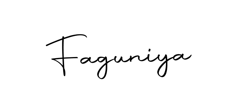 You should practise on your own different ways (Autography-DOLnW) to write your name (Faguniya) in signature. don't let someone else do it for you. Faguniya signature style 10 images and pictures png