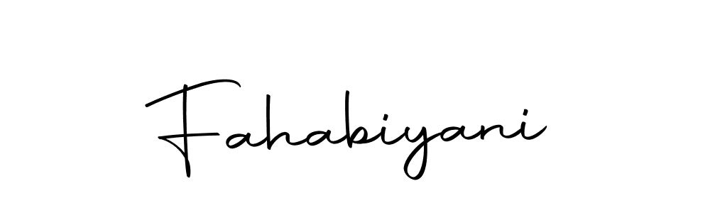 Similarly Autography-DOLnW is the best handwritten signature design. Signature creator online .You can use it as an online autograph creator for name Fahabiyani. Fahabiyani signature style 10 images and pictures png