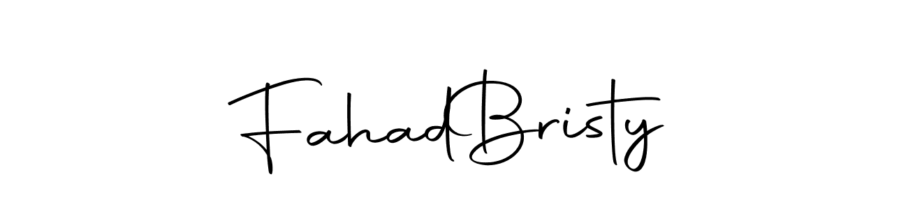 Design your own signature with our free online signature maker. With this signature software, you can create a handwritten (Autography-DOLnW) signature for name Fahad  Bristy. Fahad  Bristy signature style 10 images and pictures png