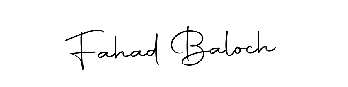 How to make Fahad Baloch name signature. Use Autography-DOLnW style for creating short signs online. This is the latest handwritten sign. Fahad Baloch signature style 10 images and pictures png